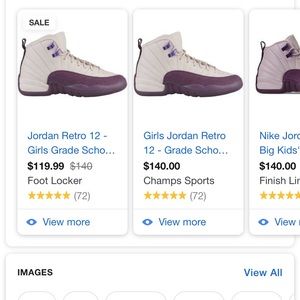 Desert Sand Pro Purple 12s Grade School